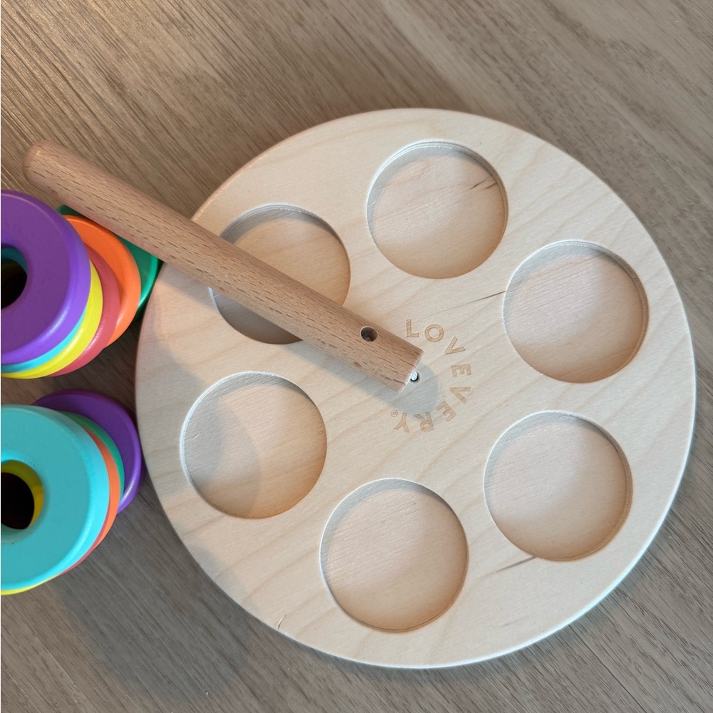 Wooden Sorting and Stacking Toy Set - Picture 3 of 12